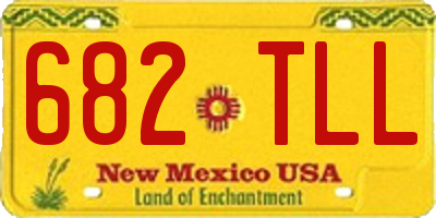 NM license plate 682TLL