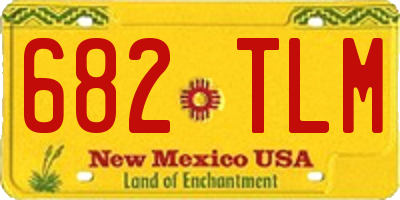 NM license plate 682TLM