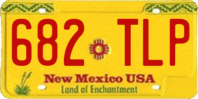 NM license plate 682TLP