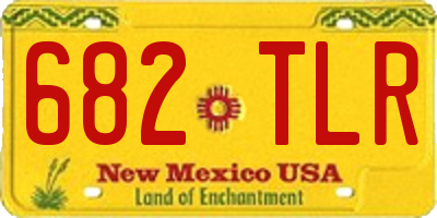 NM license plate 682TLR