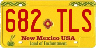 NM license plate 682TLS