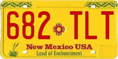 NM license plate 682TLT
