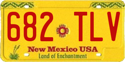 NM license plate 682TLV