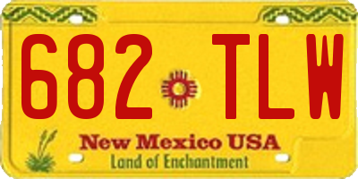 NM license plate 682TLW