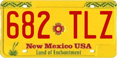 NM license plate 682TLZ
