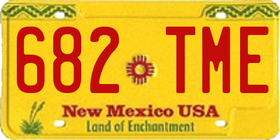 NM license plate 682TME