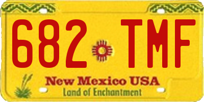 NM license plate 682TMF