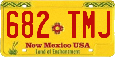 NM license plate 682TMJ
