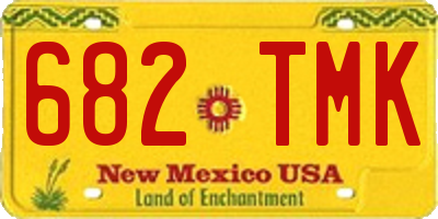 NM license plate 682TMK