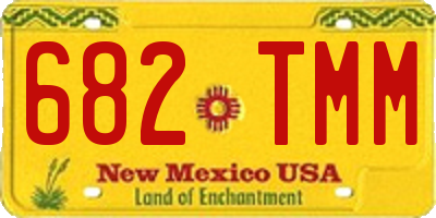 NM license plate 682TMM