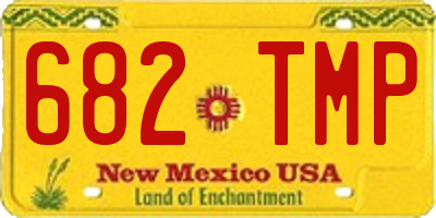NM license plate 682TMP