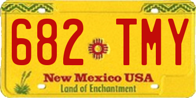NM license plate 682TMY