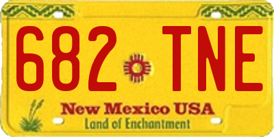 NM license plate 682TNE