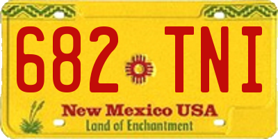 NM license plate 682TNI