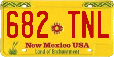 NM license plate 682TNL