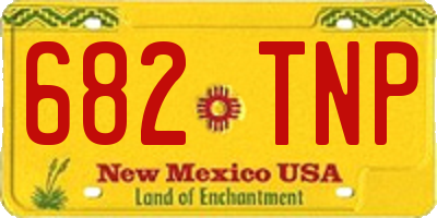 NM license plate 682TNP