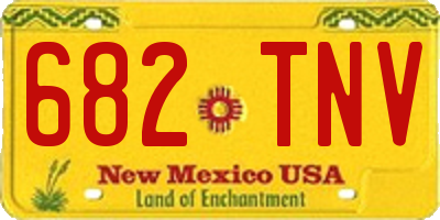 NM license plate 682TNV