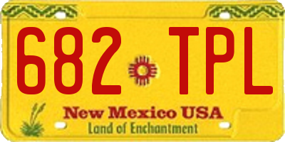 NM license plate 682TPL