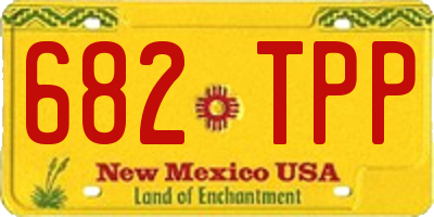 NM license plate 682TPP