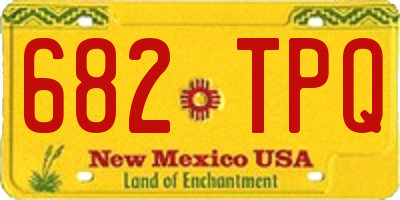 NM license plate 682TPQ
