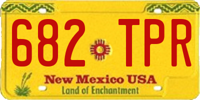 NM license plate 682TPR