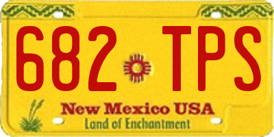 NM license plate 682TPS