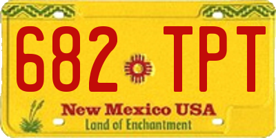 NM license plate 682TPT