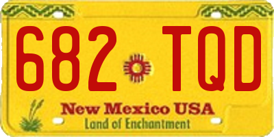 NM license plate 682TQD