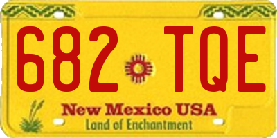 NM license plate 682TQE