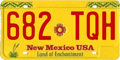 NM license plate 682TQH
