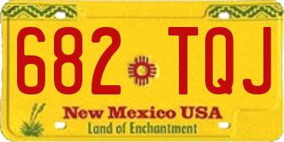 NM license plate 682TQJ