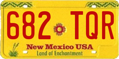 NM license plate 682TQR