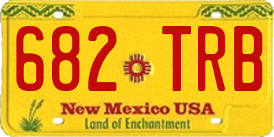 NM license plate 682TRB
