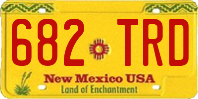 NM license plate 682TRD