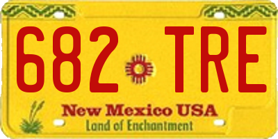 NM license plate 682TRE
