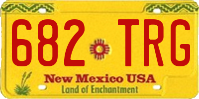 NM license plate 682TRG