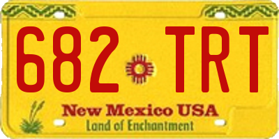 NM license plate 682TRT