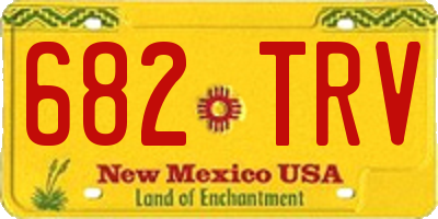 NM license plate 682TRV