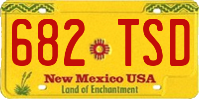 NM license plate 682TSD