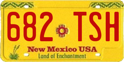 NM license plate 682TSH