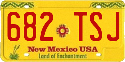 NM license plate 682TSJ