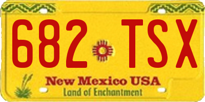 NM license plate 682TSX