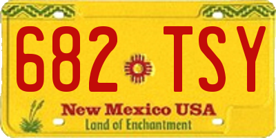NM license plate 682TSY