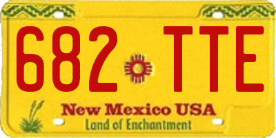 NM license plate 682TTE