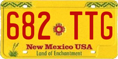 NM license plate 682TTG