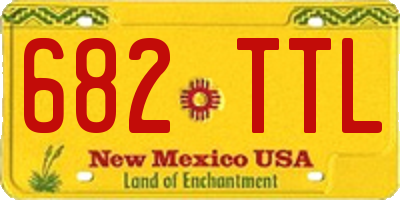 NM license plate 682TTL