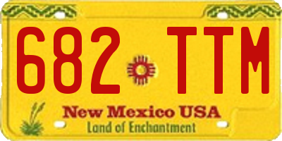 NM license plate 682TTM