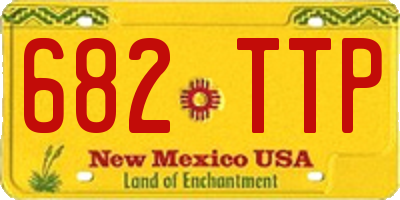 NM license plate 682TTP