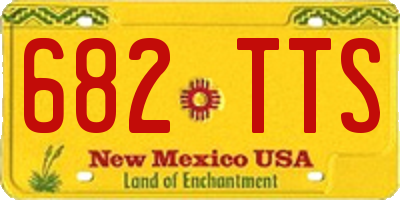 NM license plate 682TTS