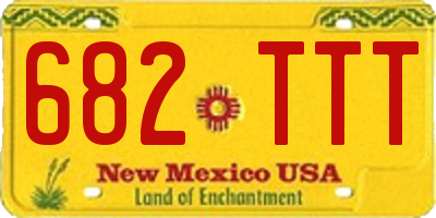NM license plate 682TTT